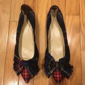 JCrew Lottie flats Tartan Plaid size 10